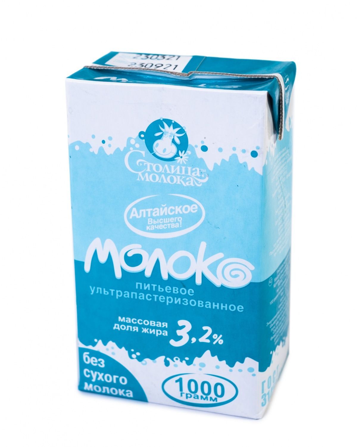 картинка Молоко питьевое Столица молока ультрапастеризованное 3,2%, 1 л