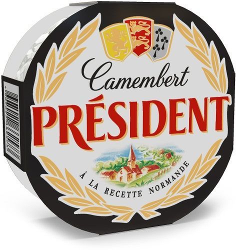 картинка Сыр мягкий с белой плесенью Камамбер Президент 45%, 125 гр. (Россия)