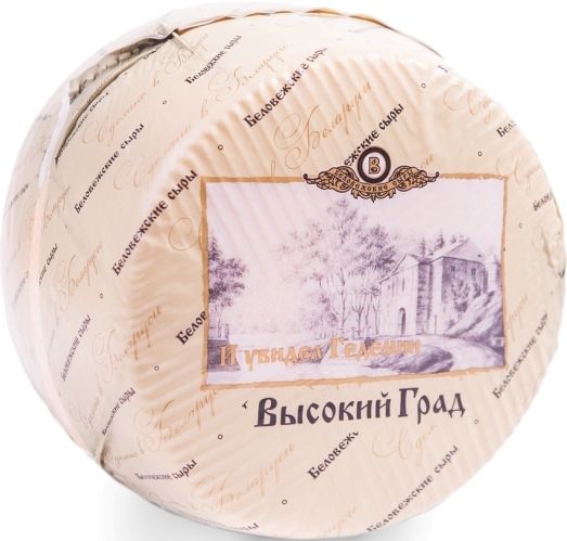 картинка Сыр "Высокий Град" 28% Беловежские сыры, ~ 1,1 кг