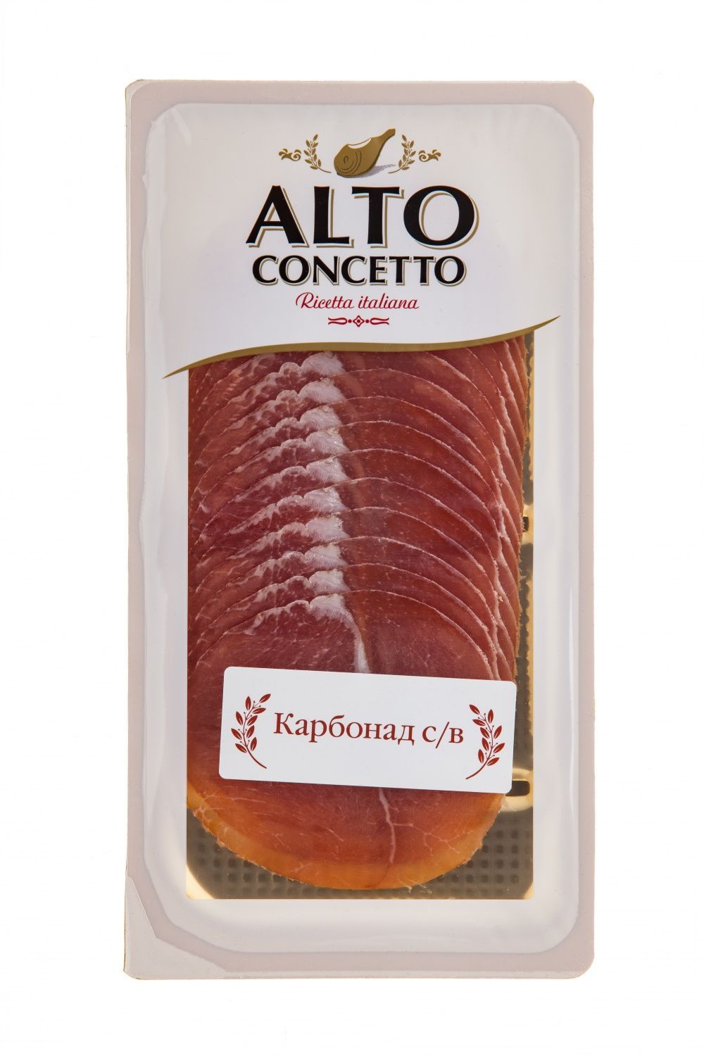 картинка Карбонад сыровяленый "Филетто" ALTO CONCETTO, нарезка 100 г