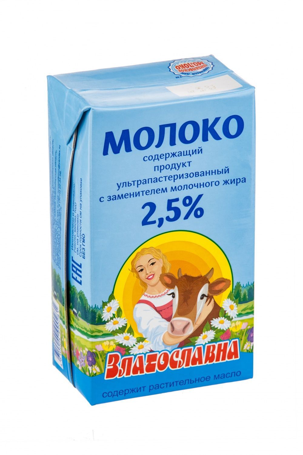 картинка Молокосодержащий продукт Златославна ультрапастеризованный 2,5%, 1 л СЗМЖ