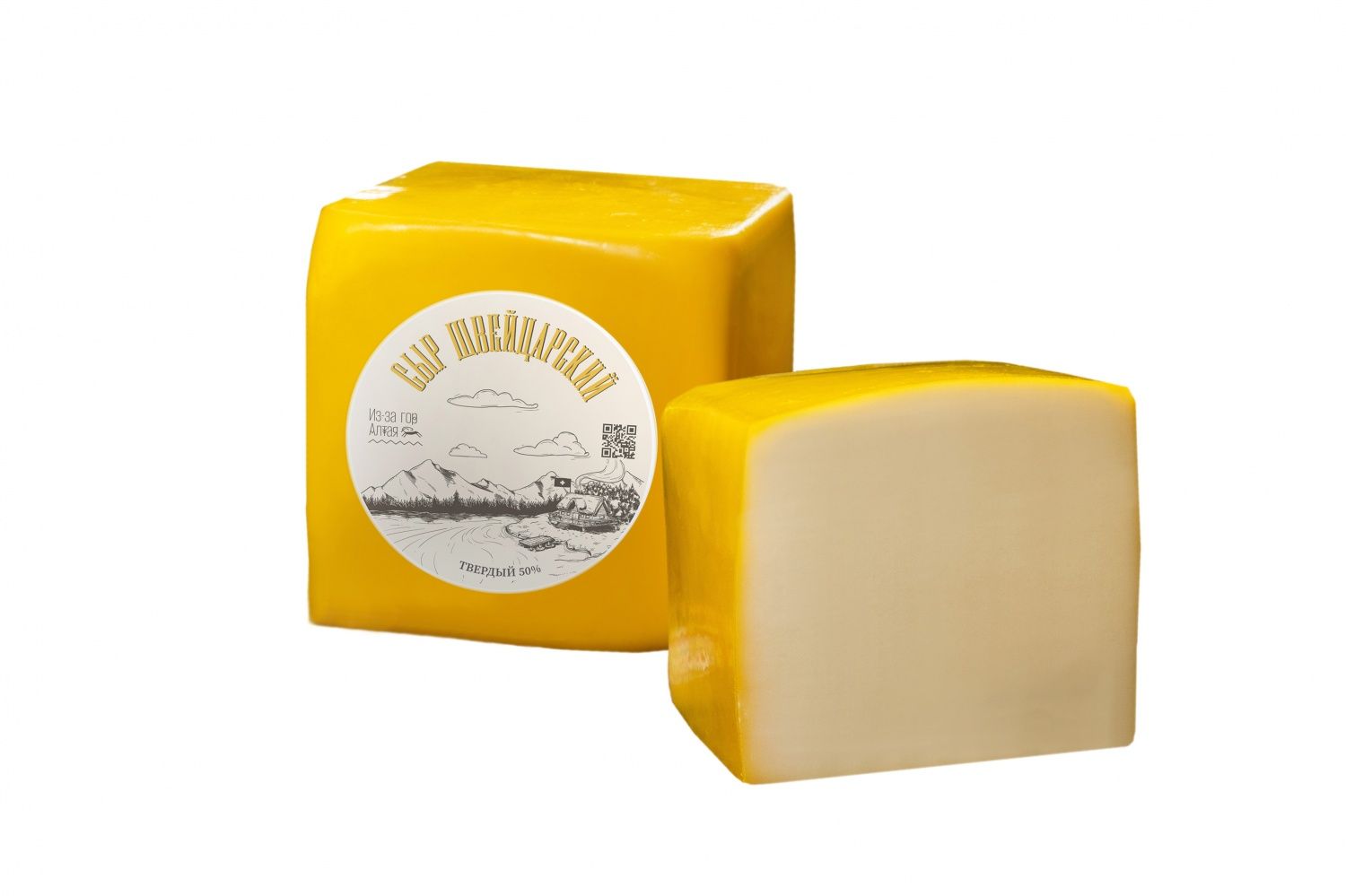 картинка Сыр "Швейцарский" mini 50% Из-з Гор Алтая, ~ 2,5 кг